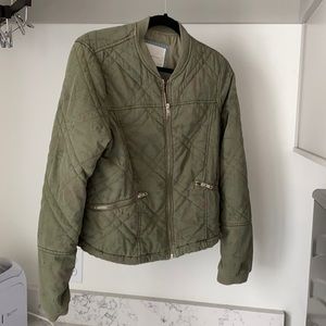Quilted bomber jacket by Anthropologie